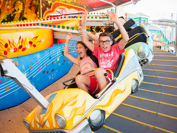 Santa Cruz Beach Boardwalk Amusement Park Rides