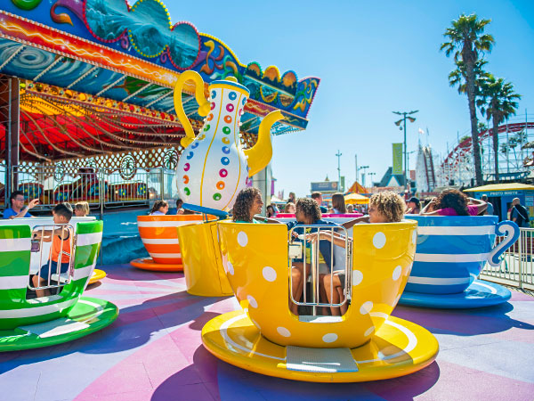 Santa Cruz Beach Boardwalk Amusement Park Rides