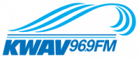 96.9 FM KWAV logo