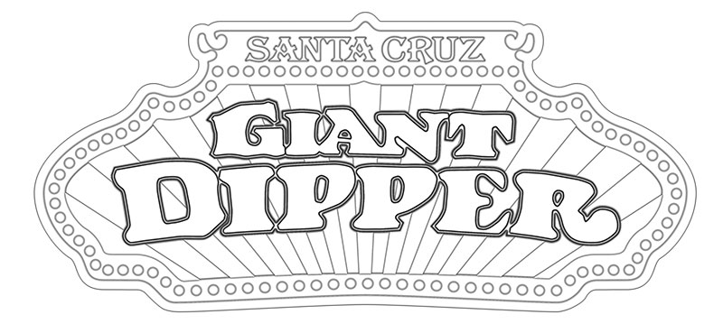 Giant Dipper Sign Coloring Page