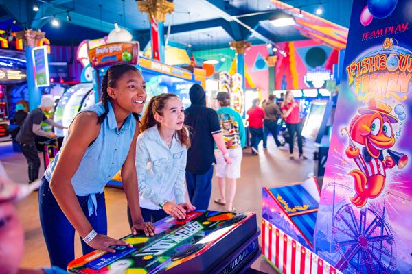 Girls in Arcade