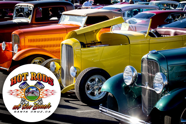 Hot Rods at the Beach