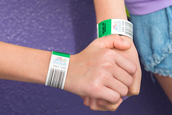 Ride Wristbands on Hands