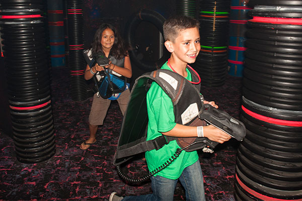 people playing laser tag