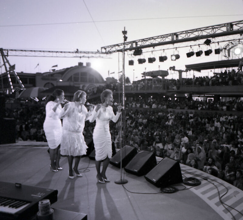 The Shirelles performing on the Bandstand, 1989