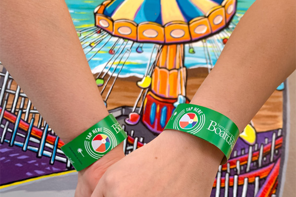 Ride Wristbands on Hands