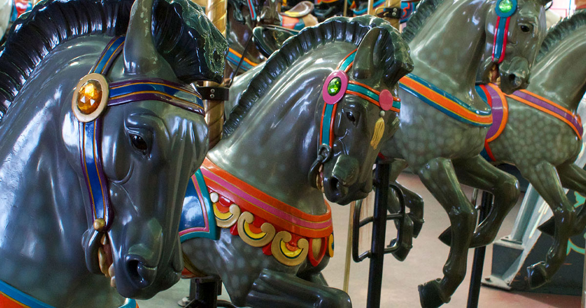 Looff Carousel at Santa Cruz Beach Boardwalk